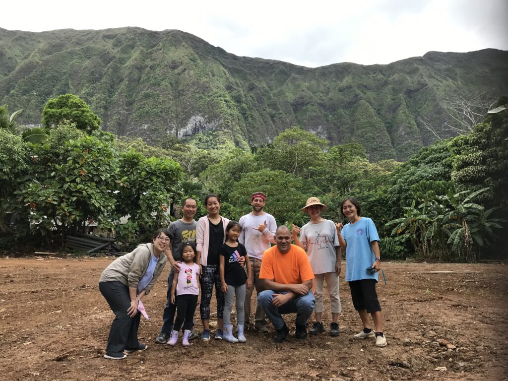 After cleaning up the land
