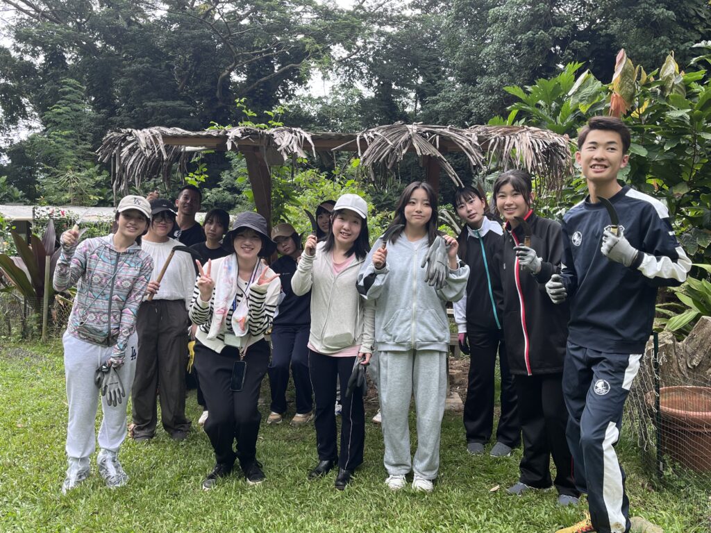 Learning natural farming in Hawaii in two groups