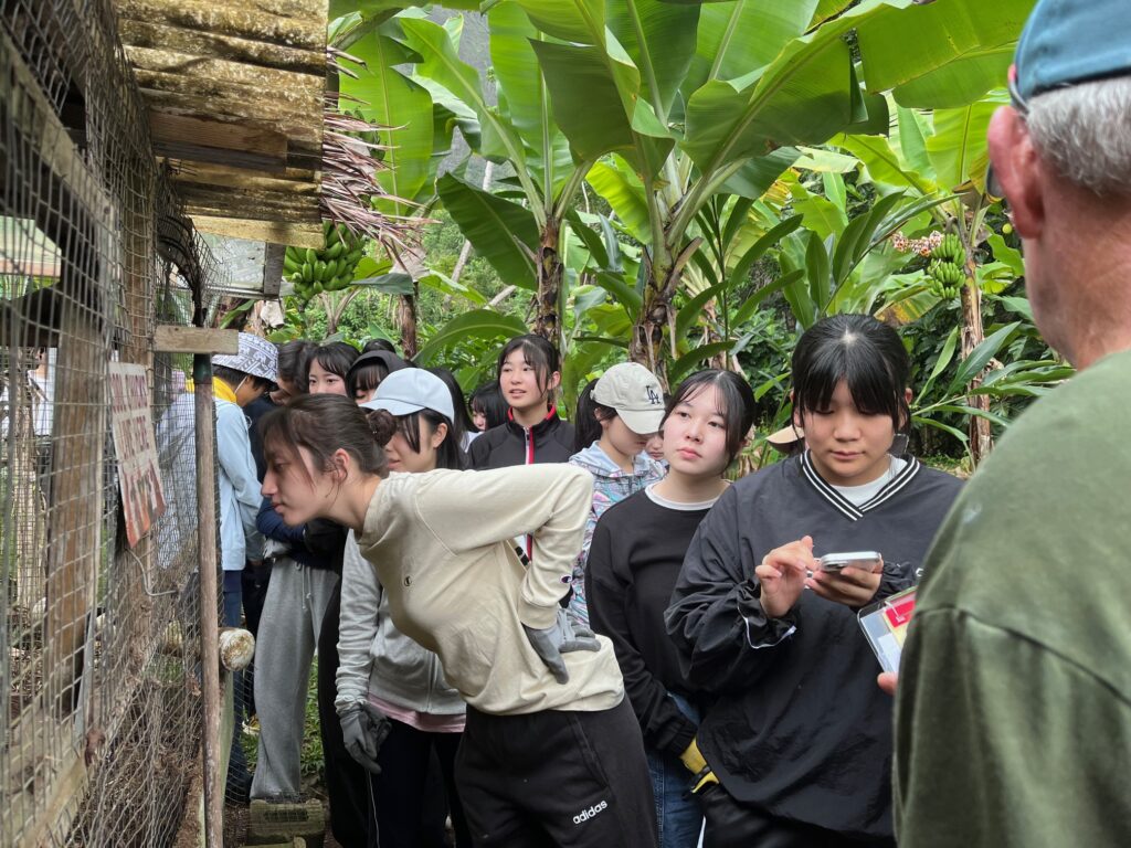 Gary was bombarded with questions about chickens